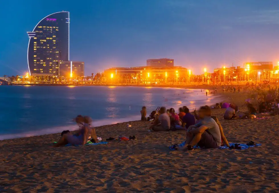 ocio nocturno en La Barceloneta