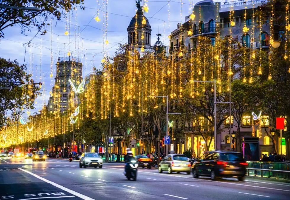 luces de navidad en barcelona