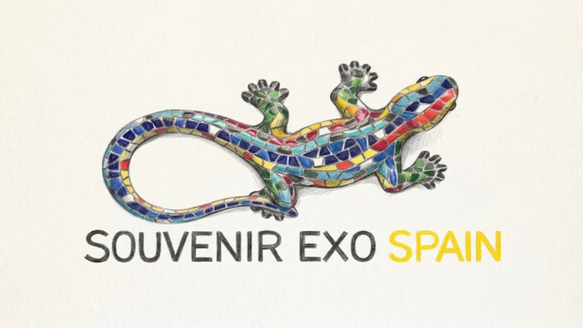 Imagen a lapiz del logo del congreso Souvenir Expo Spain